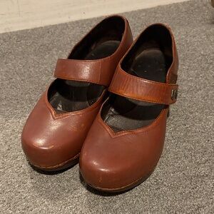Dansko Brown Leather Clogs